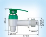 Plastic water spigot