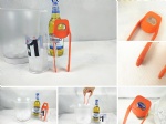 Ice tongs with bottle opener